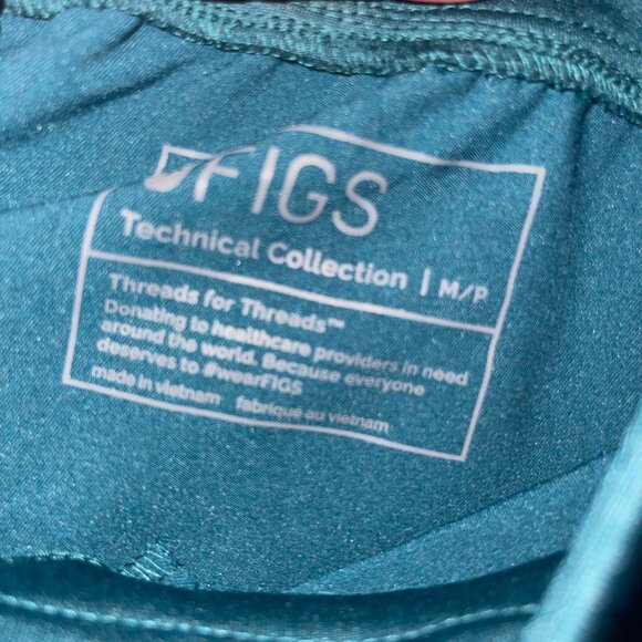 Figs Carribean Blue Jogger Scrubs Size MP - Picture 2 of 4